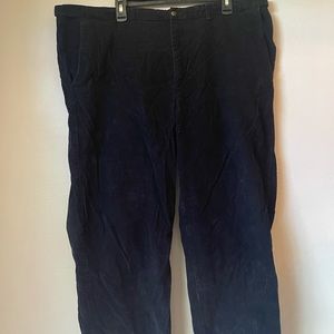 42 waist Black corduroy Haggar pants